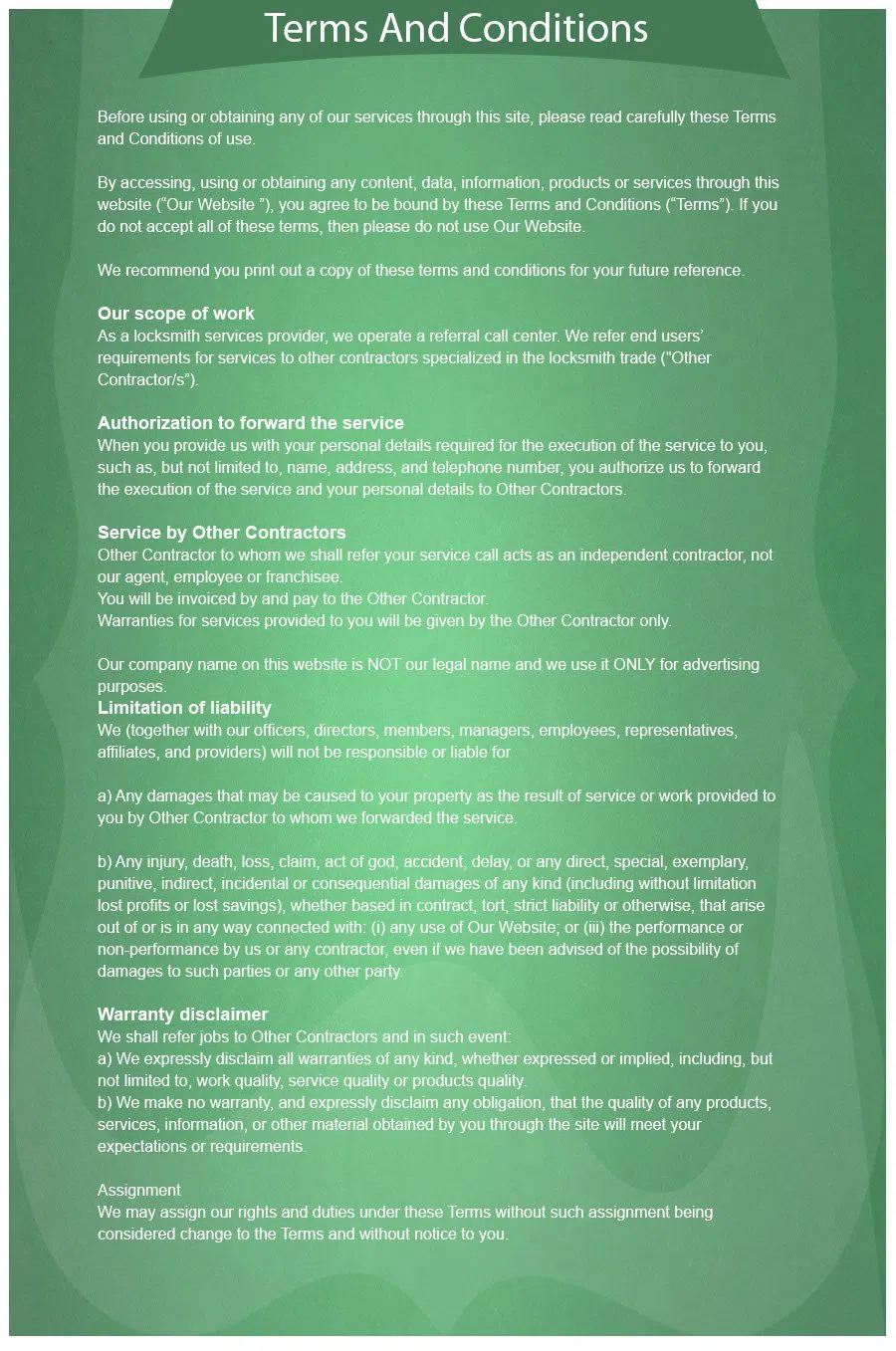 Baldwin Locksmith Store Indianapolis, IN 317-456-5507 - terms-and-condition-68-16mod